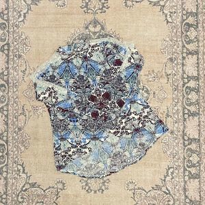 Free People lace sleeve top, XS